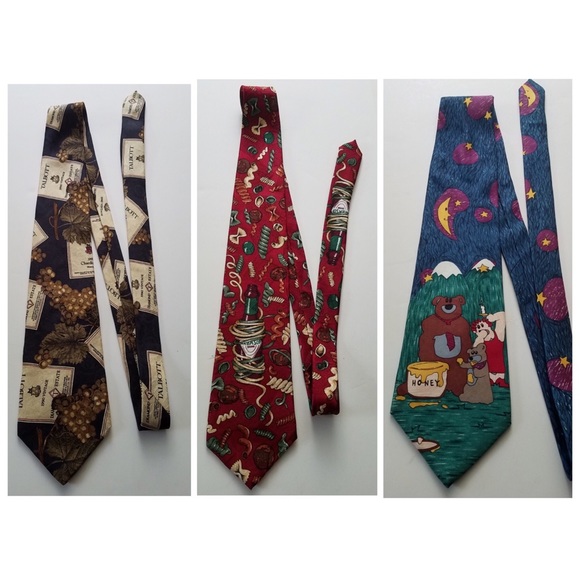 Three 100% Silk Ties - Picture 1 of 4